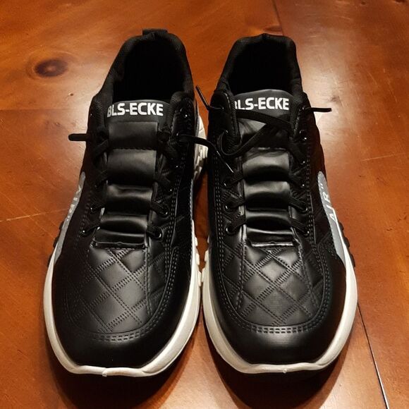 BLS-ECKE AIR" Black and Gray Sneakers - Picture 3 of 10